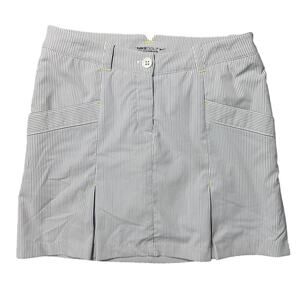 Nike Golf Tour Dri-Fit Pop Pleats Performance Pin Stripe Skort‎ Size 6